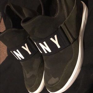DKNY camo wedges